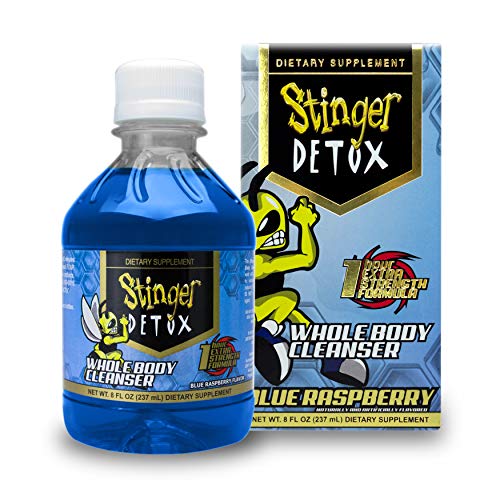 Stinger Detox Whole Body Cleanser 1 Hour Extra Strength Drink – Blue Raspberry – 8 FL OZ
