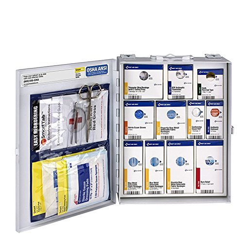 Pac-Kit by First Aid Only Medium Food Industry First Aid Cabinet-Metal, 5.88 Pound