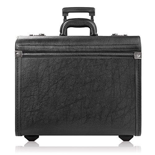 Solo New York Lincoln Hard Sided Rolling Catalog Case, Black