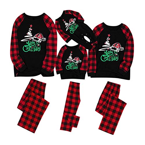 Merry Christmas Pajamas for Family Set, Women Men Kids Baby Xmas Pjs Sleepwear Nightwear Tops and Pants