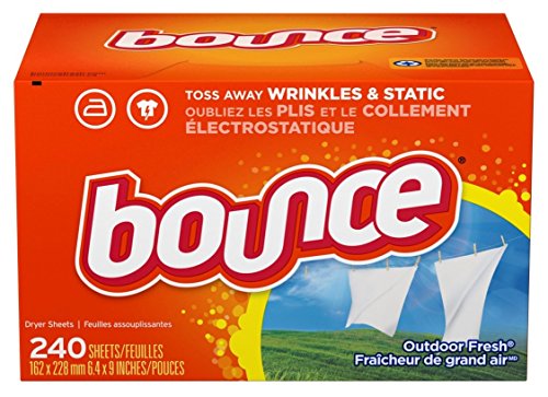 Bounce Fabric Softener and Dryer Sheets, Outdoor Fresh, 240 Count