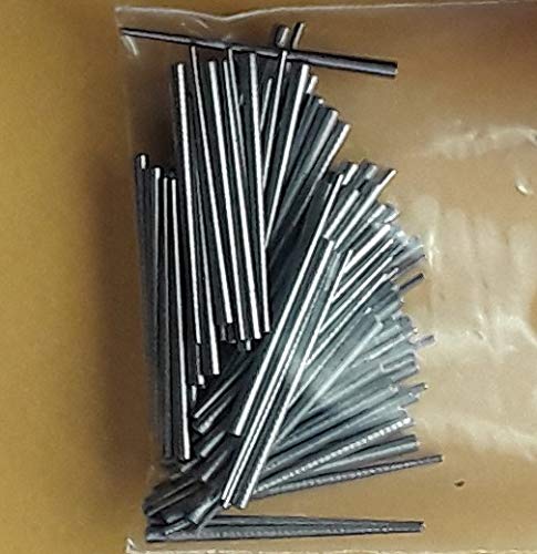 AnB Collectibles Steel Taper Pins .030x.065x1 inches (0.76x1.65x25.4 mm) Set of 100