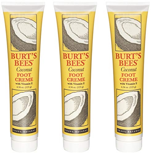 Burt's Bees Coconut Foot Cream - 4.34 Ounce Tube (Pack of 3)