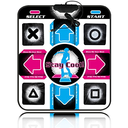 OSTENT USB Non-Slip Dancing Step Dance Mat Pad Blanket Compatible for PC Laptop Video Game