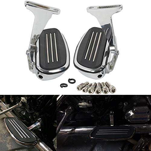 PROMOTOR Motorcycle Passenger Foot Floorboard Kits for Harley Touring Models Road Street Glide 1993-2019 Chrome Floor Boards