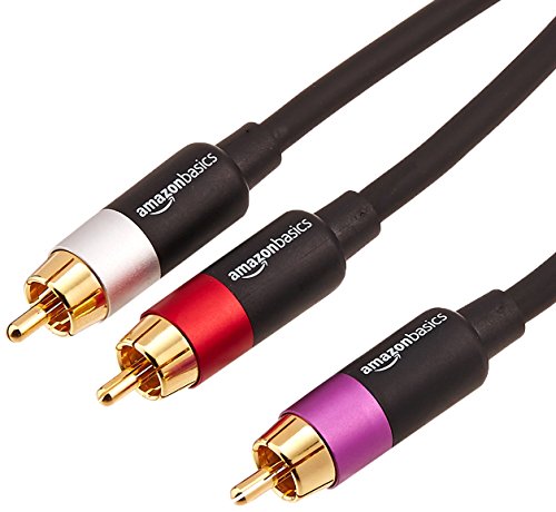 AmazonBasics 1-Male to 2-Male RCA Audio Stereo Subwoofer Cable - 8 Feet