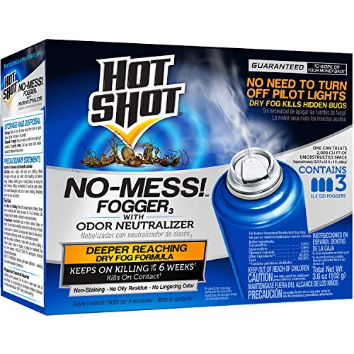 Hot Shot 100047495 HG-20177 No Mess Fogger, Aerosol, 3/1.2-Ounce, Model:100047, Case Pack of 1