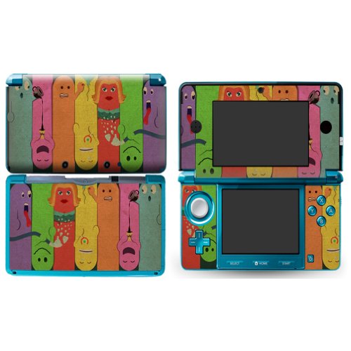 BEANIES Nintendo 3DS Cover Skin Decal Sticker Vinyl Matte Finish + Free Screen Protectors (For Old Version Prior 2015)