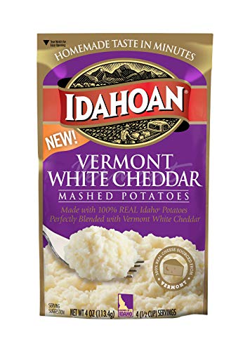 Idahoan Cheese Across America - Vermont White Cheddar, 12 Pouches (4 Servings Each)