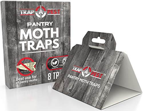 Pantry Moth Traps- Safe and Effective for Food and Cupboard- Glue Traps with Pheromones for Pantry Moths (8 Pack)