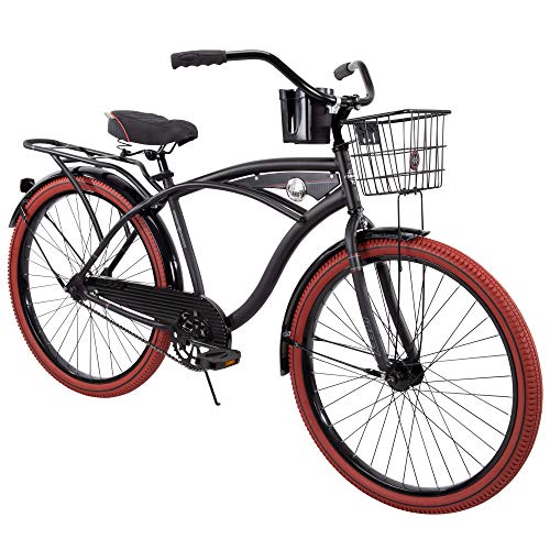 The Perfect Design Delivers More Comfort, Confidence, and Better Ride 26” Men Single-Speed Comfort Cruiser Bike, Matte Black