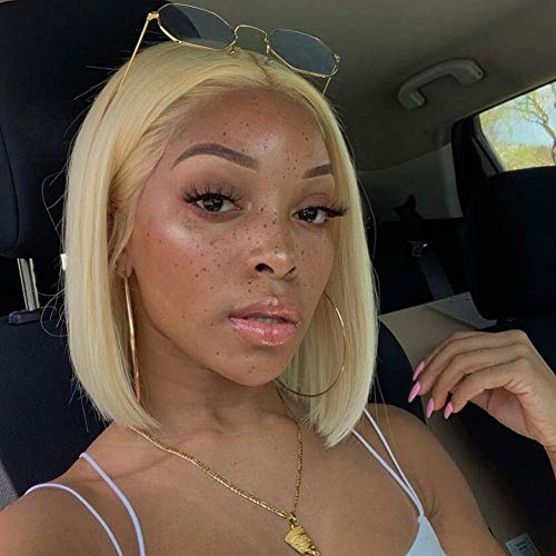 613 Lace Front Wig Human Hair Best Remy Glueless Full Lace Hair Pre Plucked Hair Line 150% Density for Black Women with Baby Hair by Estelle Wig (10inch, lace front wig)