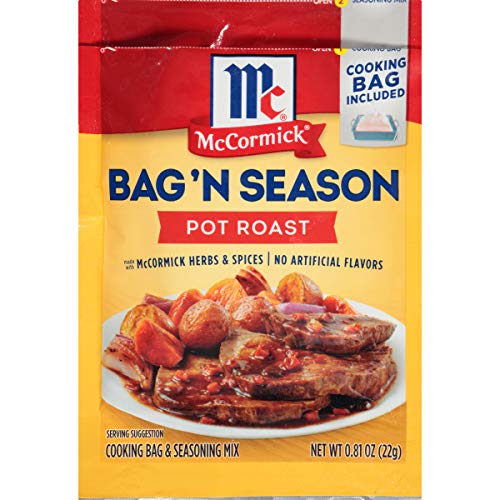 McCormick Bag 'n Season Pot Roast Cooking Bag & Seasoning Mix, 0.81 oz (Pack of 6)