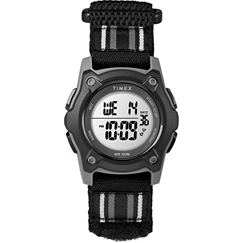 Timex Kids TW7C26400 Time Machines Digital 35mm Black Double-Layered Fast Wrap Watch