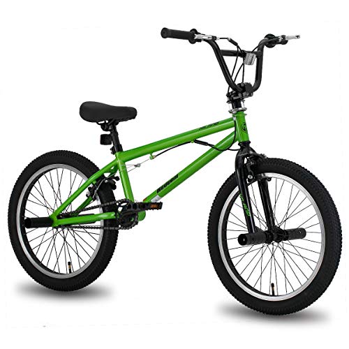 Hiland 20 Inch Kids Bike BMX Bicycles Freestyle for Boys Teenagers Green