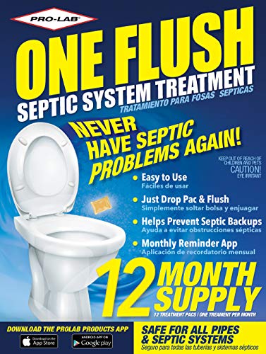 Septic Tank Treatment Packets - 1 Year Supply of Septic Treatment- Dissolvable Septic Tank Treatment Packets - Use Septic Treatment Enzymes Packets Monthly to Prevent Expensive Septic System Backups