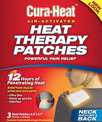 Cura-Heat Multi-Purpose Therapeutic Heat Wrap (3 Count), Soothes, Relaxes, Relieves, and Unlocks Tight Muscles.