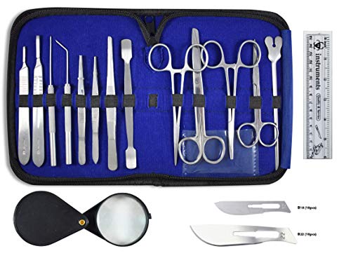 36 Pcs Comprehensive Dissection Kit – Made with Surgical Stainless Steel. Ideal for Biology, Anatomy, Botany, and Veterinary Students and Faculty with Deluxe Case