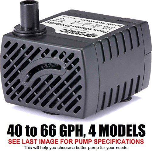 PP06605: 66 GPH Submersible Pump with 5' Cord - 3W... Quality Indoor/Outdoor/Ta