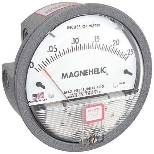 Dwyer - 6806202 2000-00 Magnehelic Differential Pressure Gauge, 2000: 0-0.25' WC