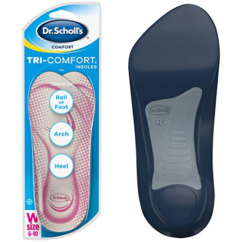Dr. Scholl’s Tri-Comfort Insoles // Comfort for Heel, Arch and Ball of Foot with Targeted Cushioning and Arch Support (for Women's 6-10, also available for Men's 8-12)