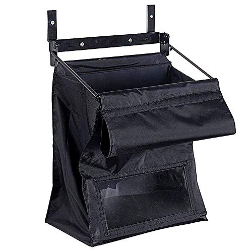 Indoor Wall Mount Mail Catcher Bag Door Slot Post Box Basket Mail Boxes Organizer Security Black