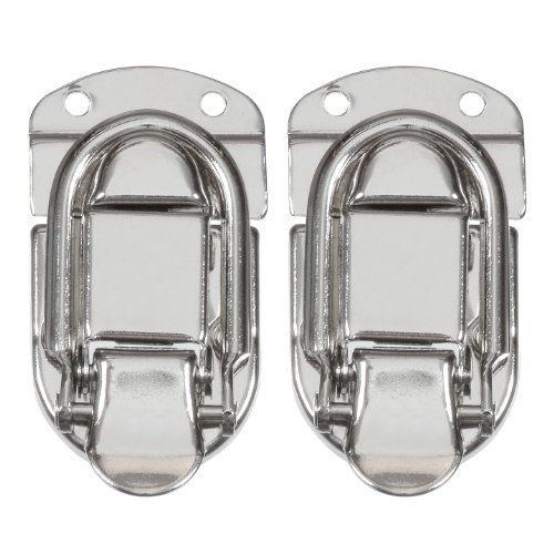 Reliable Hardware Company RH-2610-2-A Set of 2 Small Size Nickle Plated Briefcase Latch