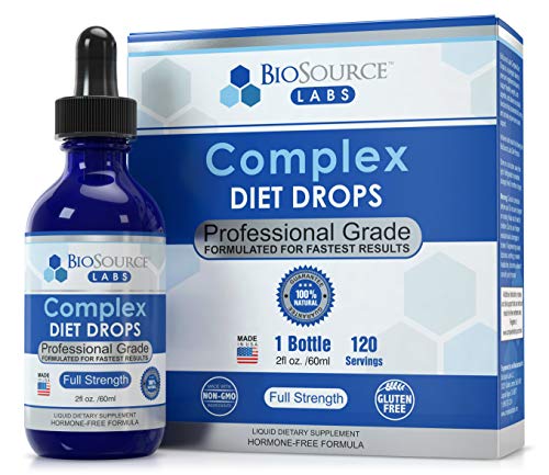 BioSource Labs Complex Diet Drops – Best Natural Weight Management Drops for Men and Women (1 x 2-Ounce Bottle)