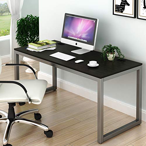 SHW Home Office 55-Inch Large Computer Desk, Espresso