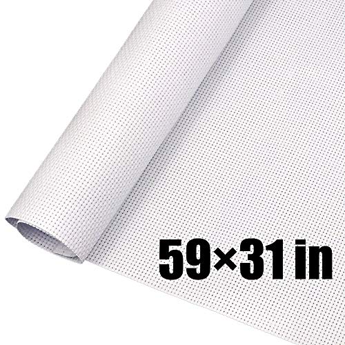1 Pieces Aida Cloth 14 Count White Cross Stitch Fabric Classic Reserve 59 by 31-Inch Big Size