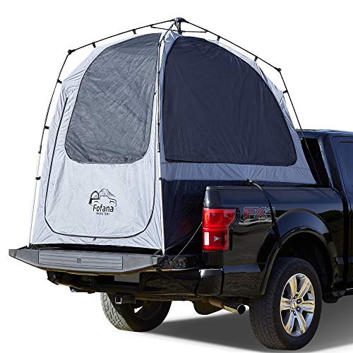 Truck Bed Tent Automatic Setup - Full Size Truck Tent | 6' Standing Height, Panoramic Windows, Full Coverage Weatherproof Rainfly | Sleep Off The Ground and Under The Stars
