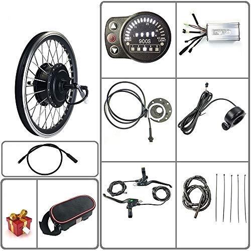 Schuck E-Bike 36V48V 500W Electric Bicycle Conversion kit Rear Motor Wheel Ebike Kit with KT LED900S Display (36V 500W 27.5inch)