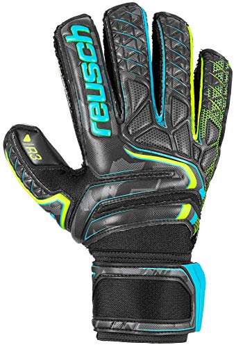 Reusch Attrakt R3 Finger Support Goalkeeper Glove - Size 8, Black/Yellow