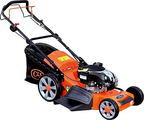 REWD String Trimmers 21inch 4in1 Self Propelled Gasoline Lawn Mower with Aluminum Chassis Mower and BS Engine One Key Start