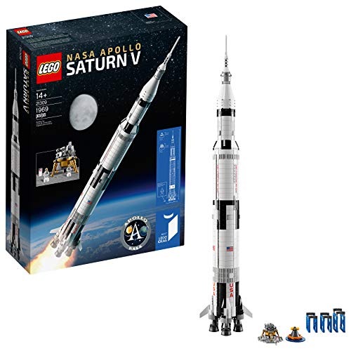 LEGO Ideas NASA Apollo Saturn V 21309 Outer Space Model Rocket for Kids and Adults, Science Building Kit (1969 Pieces)