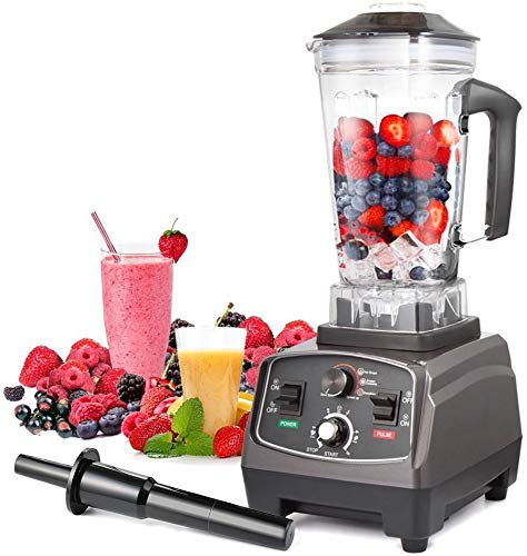 Blender Professional Countertop Blender, 2200W High Speed Smoothie Blender/Mixer for Shakes and Smoothies, commercial blender Crusing Ice, Frozen Desser with Timer, 68OZ BPA-Free Tritan Jar, Smoothie Maker Grey BATEERUN (Size1)