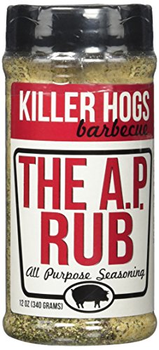Killer Hogs BBQ AP Seasoning | Championship BBQ and Grill All Purpose Seasoning for Beef, Steak, Burgers, Pork, and Chicken | Salt, Pepper, Garlic (SPG) | 16 oz