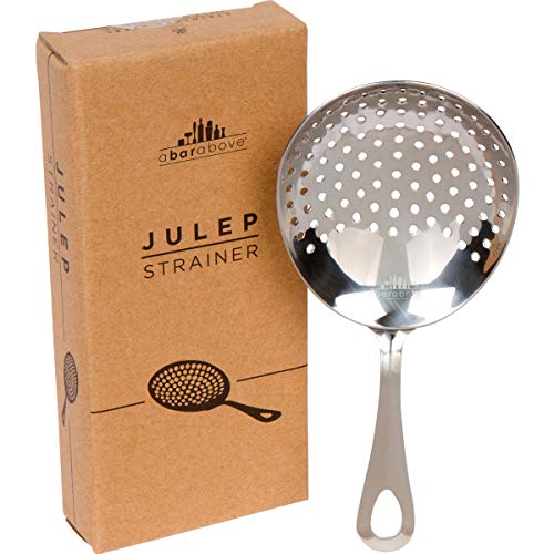 Julep Strainer: Professional Stainless Steel SS304 Cocktail Strainer for Home or Commercial Bar