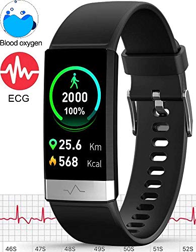 MorePro Heart Rate Monitor Blood Pressure Fitness Activity Tracker with Low O2 Reminder, IP68 Waterproof Smart Watch with HRV Sleep Health Monitor Smartwatch for Android iOS Phones