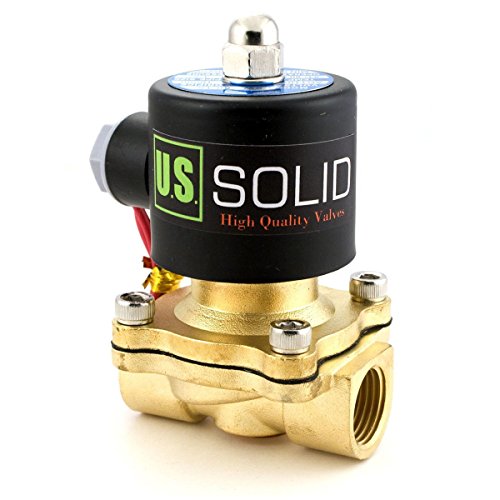 1/2' Brass Electric Solenoid Valve110VAC VITON Seal N.C. (Air, Gas, Fuel.)