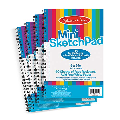 Melissa & Doug Mini-Sketch Pad Bundle (4 Pack)