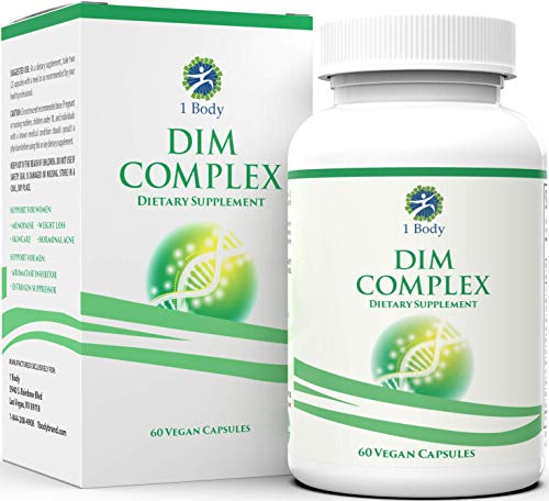 DIM Supplement with Black Cohosh – 200 mg – Menopause Support, Hormone Balance for Women & Estrogen Blocker for Men, Hot Flash Relief, Acne Treatment, PMS Support & Menopause Weight Loss Supplement