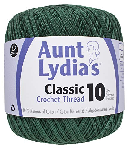 Coats Crochet Classic Crochet Thread, 10, Forest Green