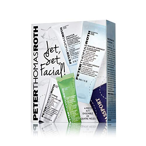 Jet, Set Facial! 4-Piece Kit, Includes Travel-Sizes of a Cleanser, Peeling Gel, Moisturizer and Mask