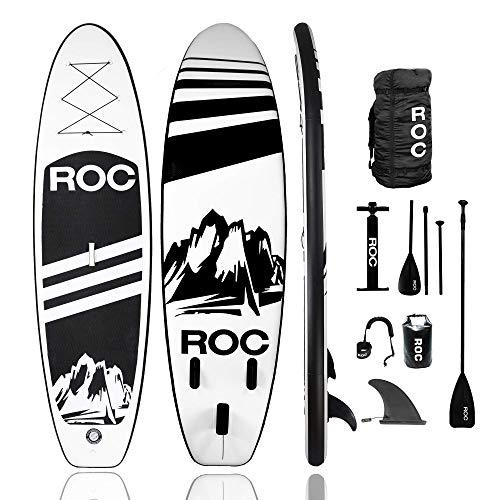 Roc Inflatable Stand Up Paddle Boards W Free Premium SUP Accessories