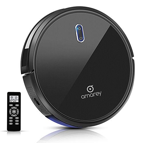 Amarey A800 Robot Vacuum, 1400PA Super Suction, 2.7inch Super Thin, 100mins Long Lasting,Self-Charging, Timing Function, Multiple Cleaning Modes, Best Robot Vacuums for Pet Hair, Hard Floor, Carpet