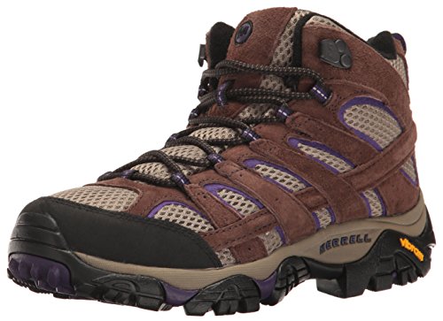 Merrell Women's Moab 2 Vent Mid Hiking Boot, Bracken/Purple, 7 M US