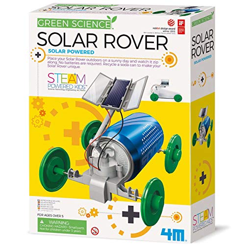 4M 3782 Green Science Solar Rover Kit DIY Solar Power, Eco-Engineering Stem Toys Educational Gift for Kids & Teens, Boys & Girls