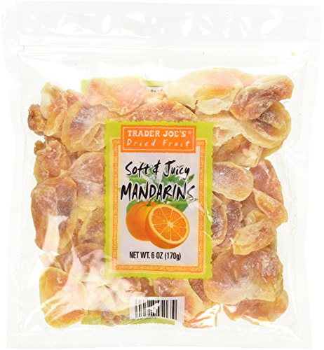 Trader Joe's Dried Fruit Soft & Juicy Mandarins 6 Oz, (Pack of 5)