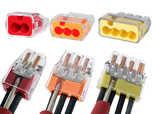 Ideal in-Sure 2-Port x25, 3-Port x25, 4-Port x25, Non-Twist Connector for Solid, Stranded, and Tin Bonded Wire